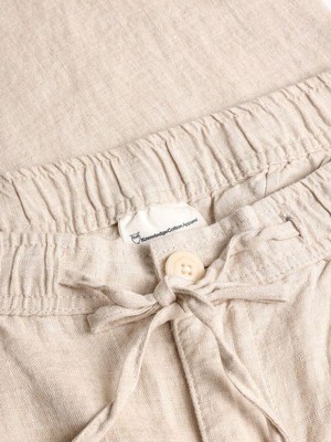 Fig linnen broek - light feather from Brand Mission