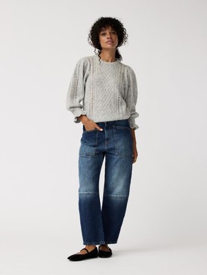 Anna trui - light grey melange from Brand Mission