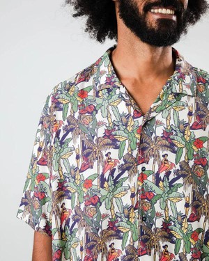 Aloha shirt helios - ecru from Brand Mission