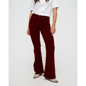 Lisette flare corduroy - bordeaux from Brand Mission