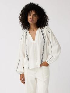 Jill top - wool white via Brand Mission