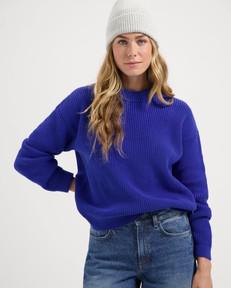 Brooke knit sweater - dusk indigo via Brand Mission