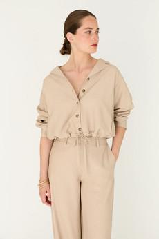 Sachi blouse - wet sand via Brand Mission