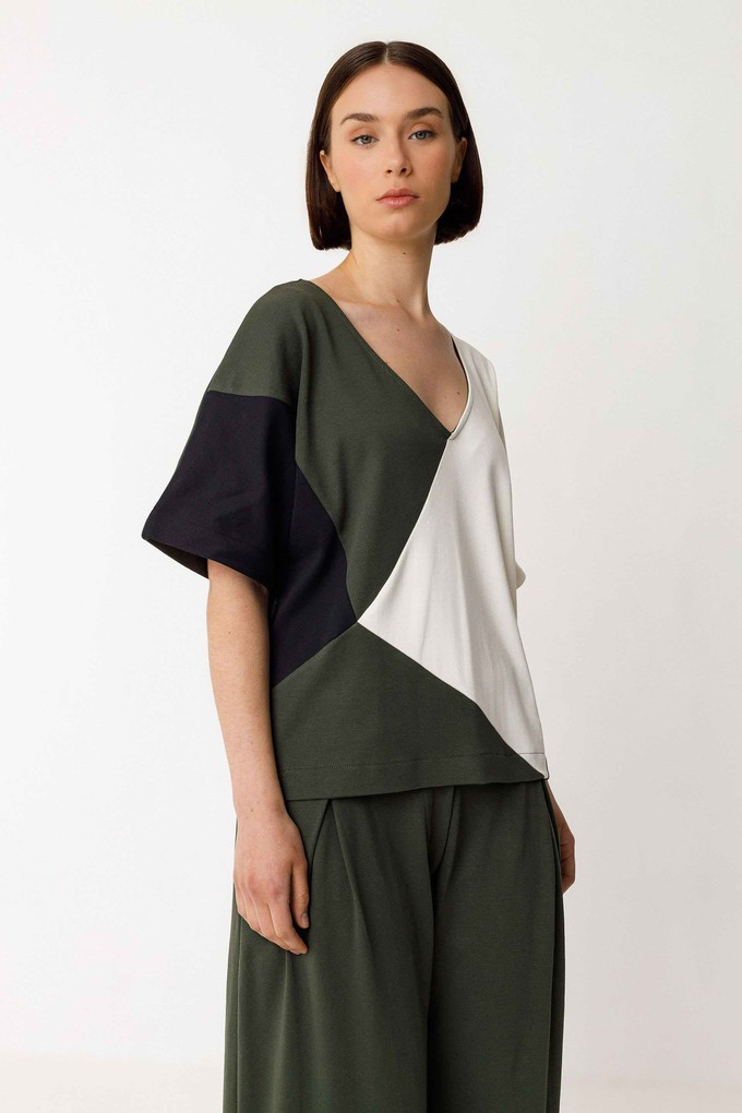 Eluska top - bottle green from Brand Mission