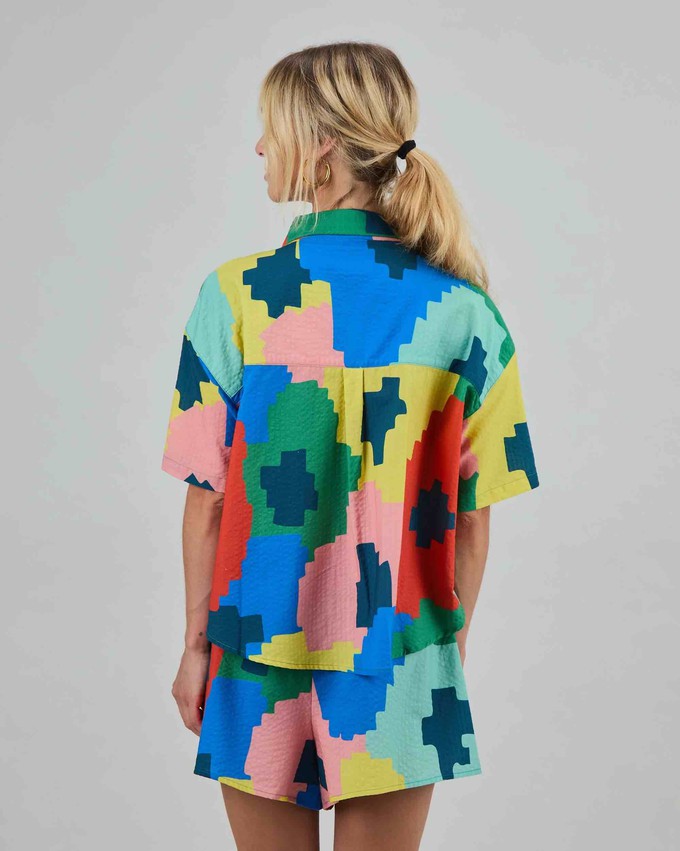 Maxi flower oversized blouse - multi from Brand Mission