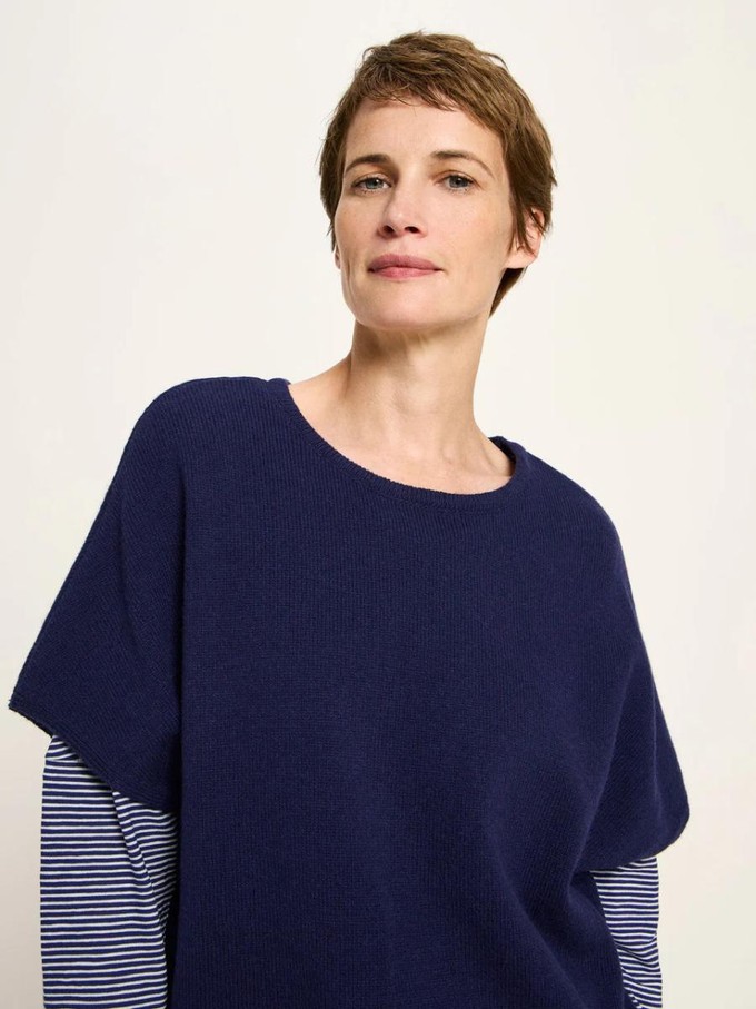 Pullunder top - purple blue melange from Brand Mission