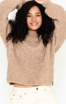 Ariadne pullover - wet sand solid via Brand Mission