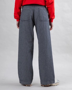 Denim stripes straight leg pants from Brand Mission