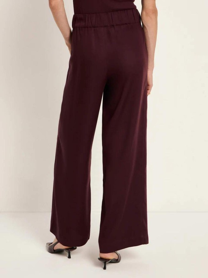 Pantalon tencel - bordeaux from Brand Mission