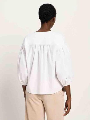 Blouse met pof - wit from Brand Mission