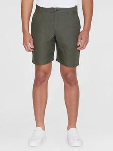 Chuck linnen shorts - burned olive via Brand Mission
