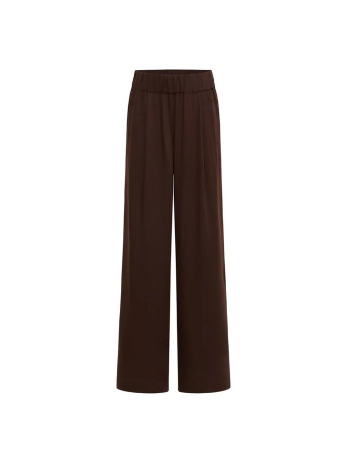 Pantalon tencel - dark brown from Brand Mission