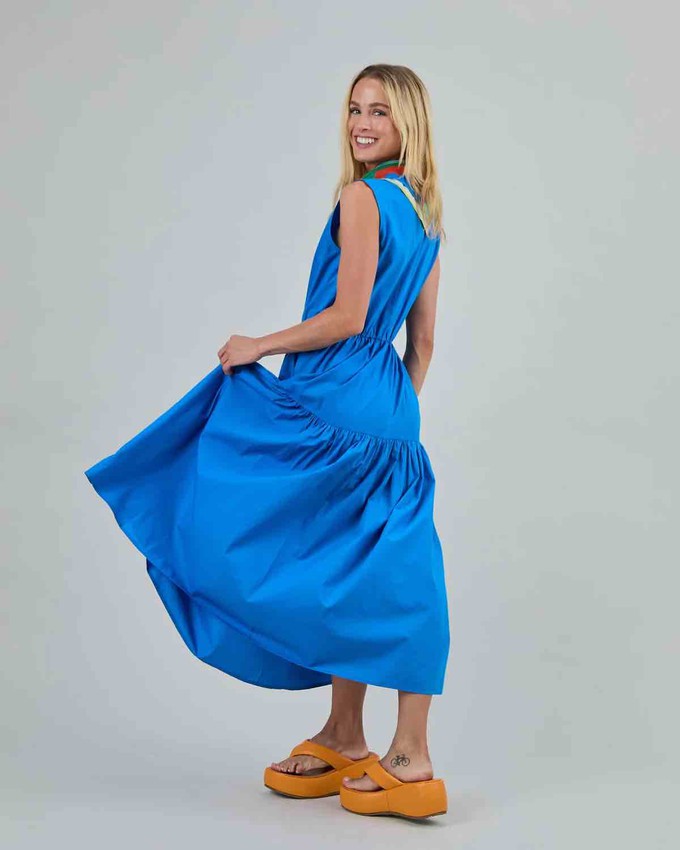 Sleeveless shirt dress - blue from Brand Mission