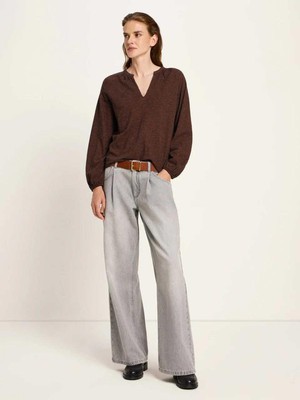 Gestreepte blouse top  - black cinnamon from Brand Mission