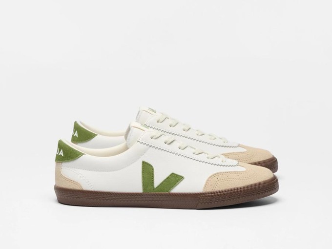 Volley sneaker - white kiwi bark from Brand Mission