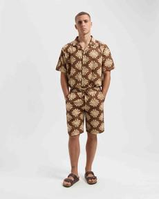 Tyler linnen shorts - soft silt via Brand Mission