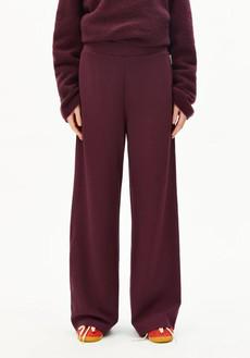 Himaari broek - dark cranberry via Brand Mission