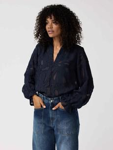 Ella blouse - navy via Brand Mission