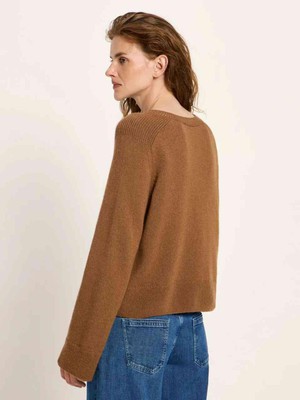 Cropped pullover - brown from Brand Mission