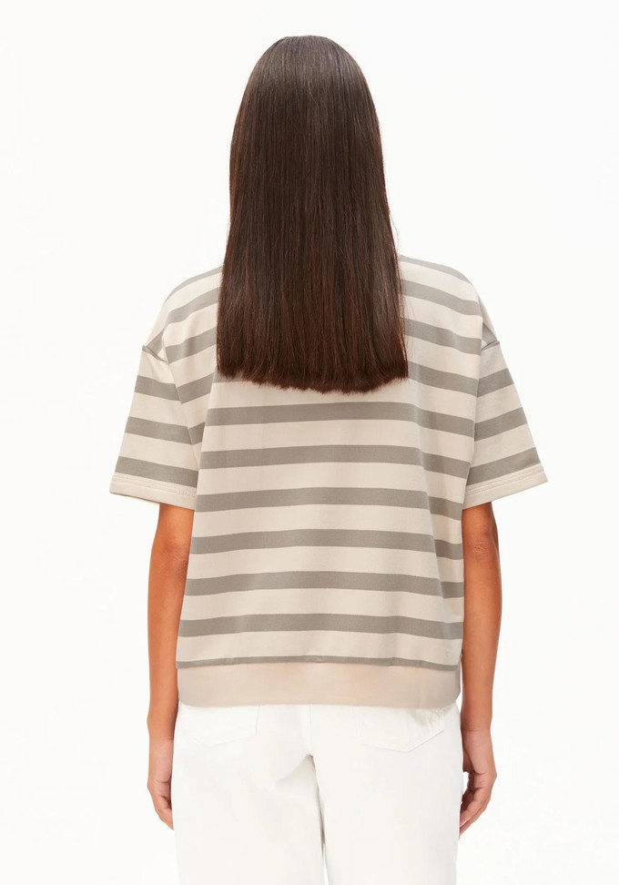 Bamikaa sweater stripe - undyed seal grey from Brand Mission