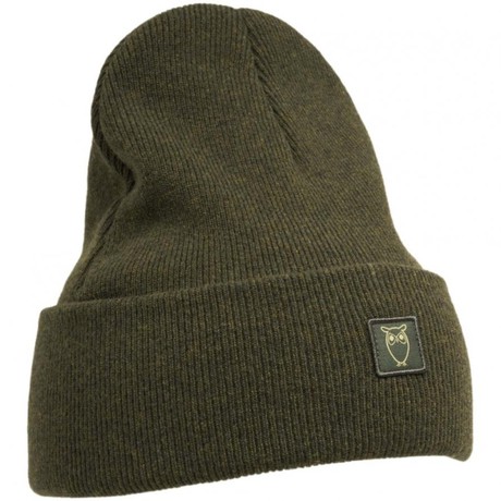 Rib wool beanie - forrest night from Brand Mission