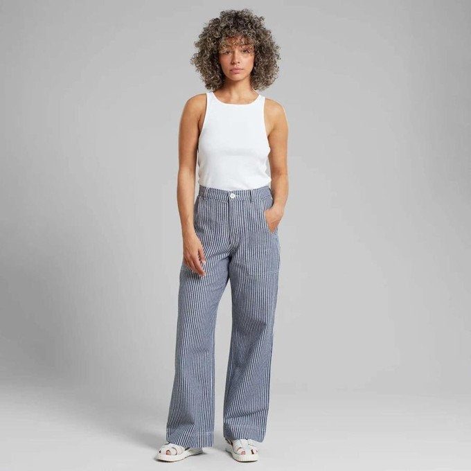 Vara workers broek - stripe blue from Brand Mission