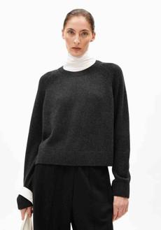 Diliriaa Reglana trui - steel melange via Brand Mission