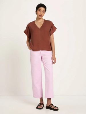 Top tencel - dark mocca from Brand Mission