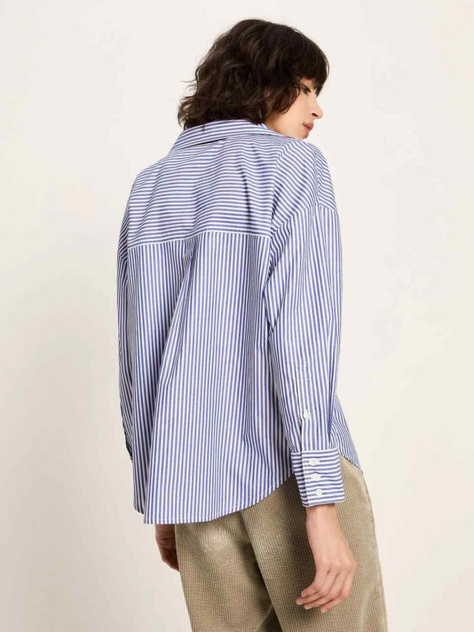 Gestreepte blouse - blue off white from Brand Mission