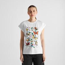 T-shirt visby butterfly field - white via Brand Mission