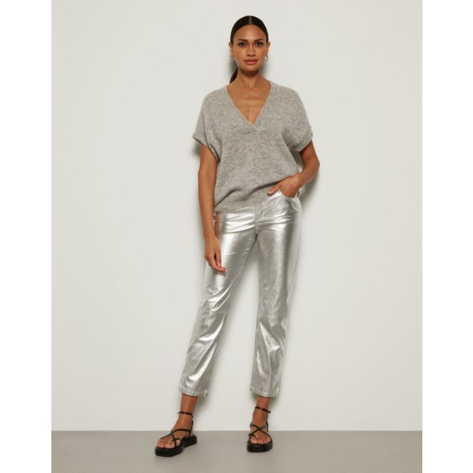 Halo straight pants - silver from Brand Mission