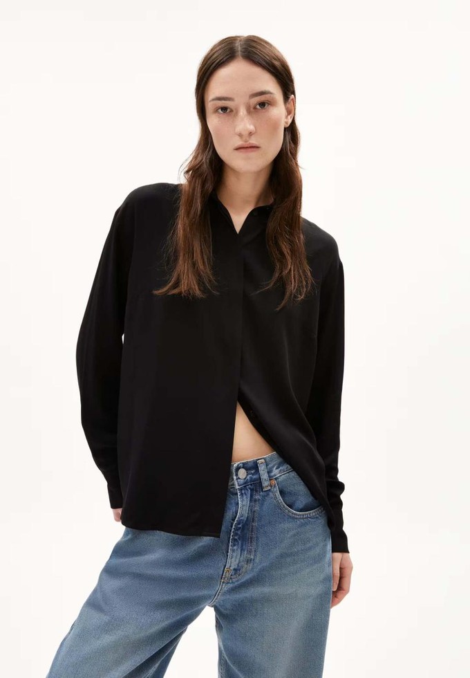Larisaana longsleeve blouse - zwart from Brand Mission