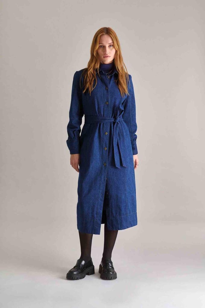 Hariti jurk - denim blauw from Brand Mission