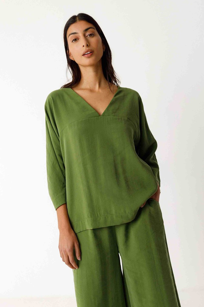 Balen top - dark green from Brand Mission