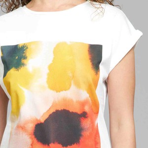 T-shirt visby flowers - wit from Brand Mission