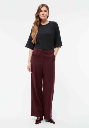 Beatrice broek - burgundy from Brand Mission