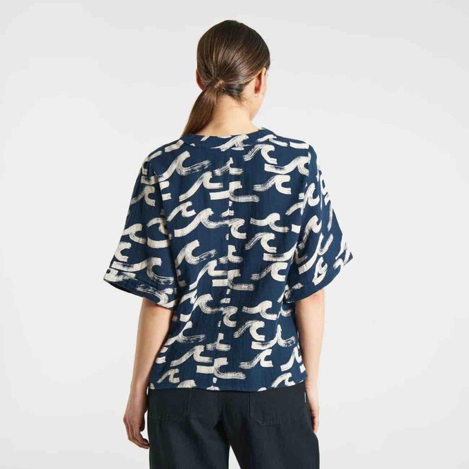 Odense blouse - waves navy from Brand Mission