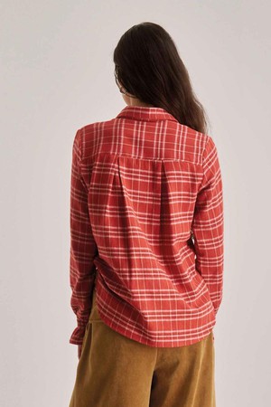 Page blouse check - red from Brand Mission