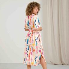 Kallvik dress - summer abstract multi color via Brand Mission