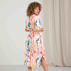 Kallvik dress - summer abstract multi color from Brand Mission