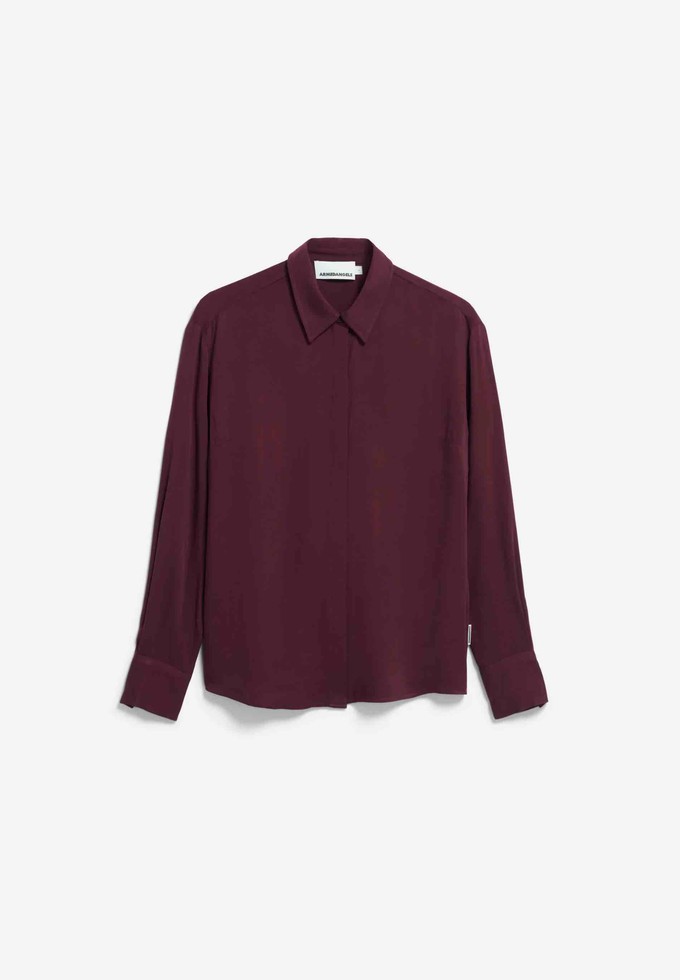 Larisaana longsleeve blouse - dark cranberry from Brand Mission