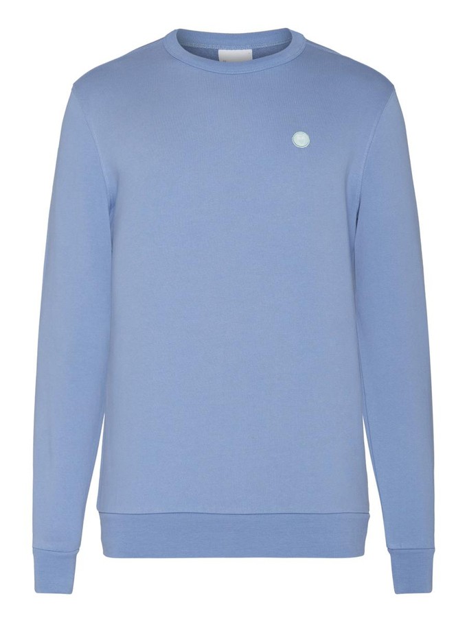 Erik badge sweater - moonlight blue from Brand Mission