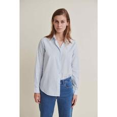 Aya blouse - birch/alaskan blue via Brand Mission