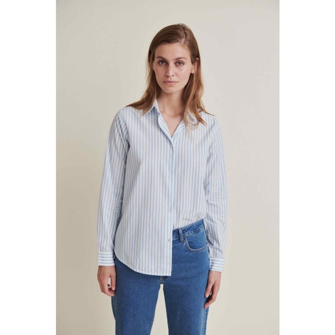Aya blouse - birch/alaskan blue from Brand Mission