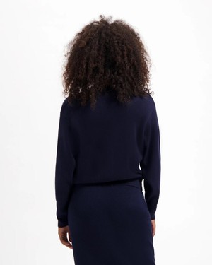 Katia Knit top - dark navy from Brand Mission