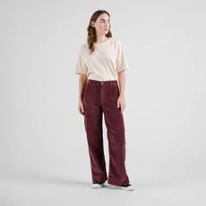 Vara workers corduroy broek - fig red via Brand Mission