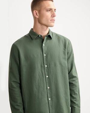 MIlan LS shirt - Moss green from Brand Mission