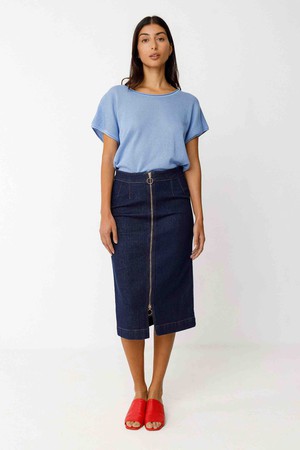 Zelia top - sky blue from Brand Mission