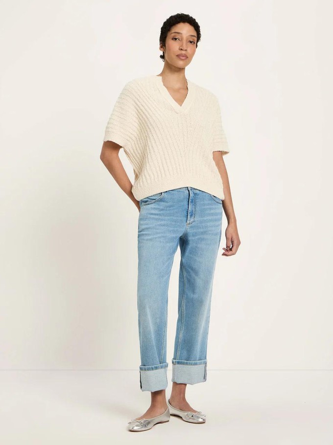 Bouclé top - creme from Brand Mission