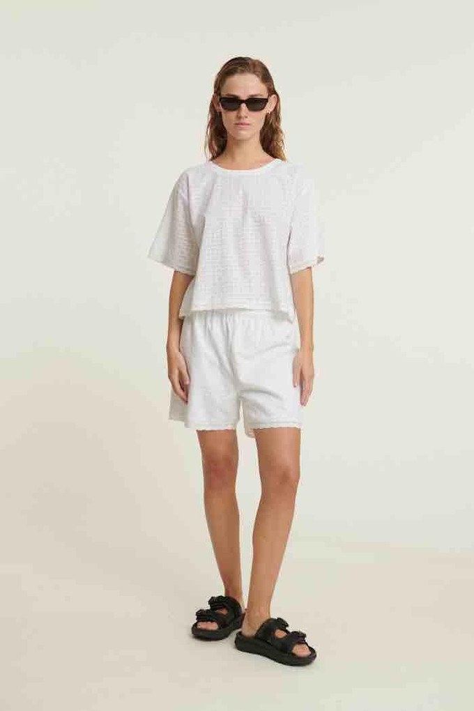 Adie crop tee - bright white from Brand Mission